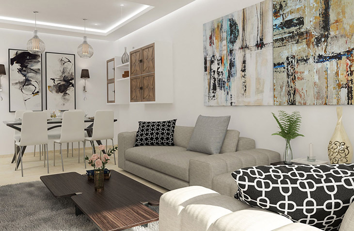 salon moderne 3D