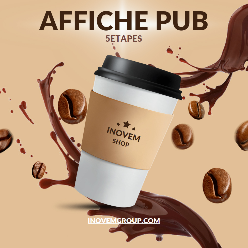 affiche pub coffee